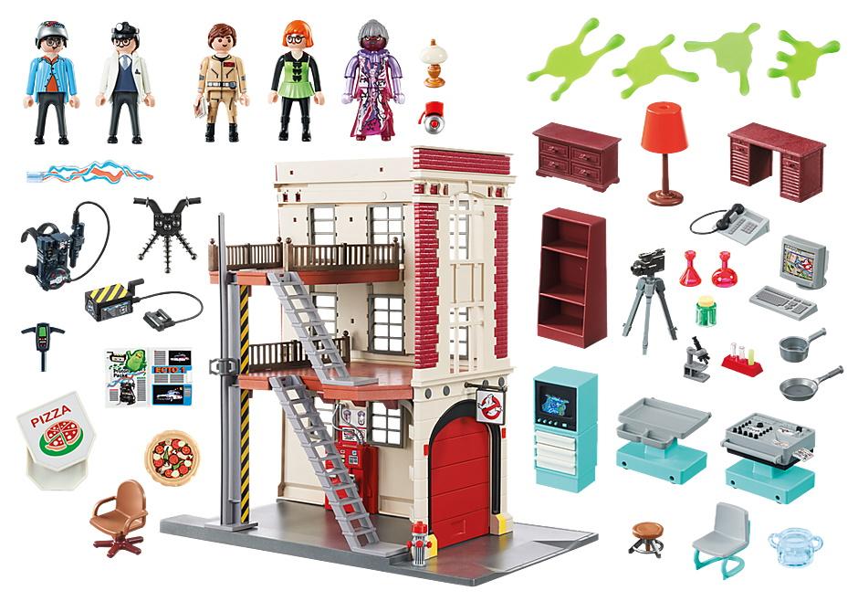 Playmobil Ghostbusters Firehouse - 228 Piece Playset [Toys, #9219, Ages 6+]