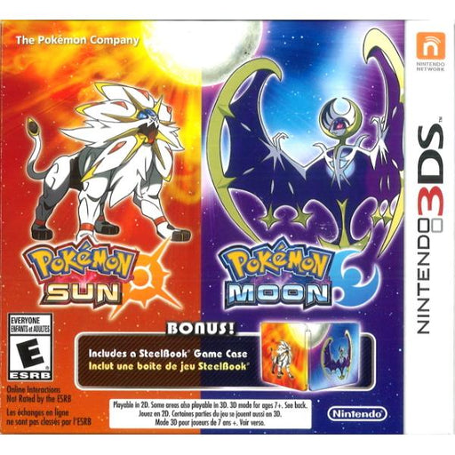 Pokemon Sun & Moon - SteelBook Game Case Dual Pack Limited Edition [Ni —  MyShopville