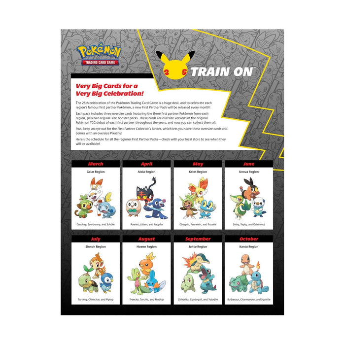 Pokemon TCG: First Partner Collector's Binder + Pikachu Jumbo Card
