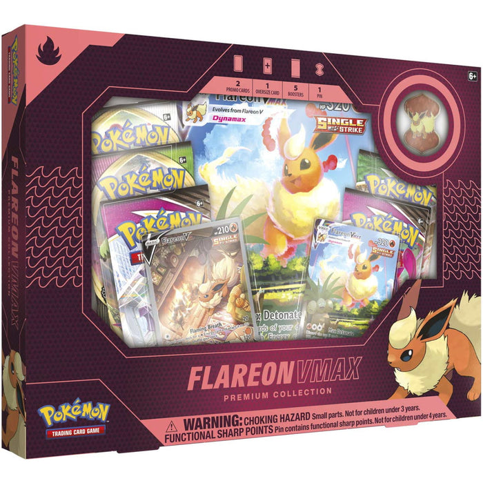 Pokemon TCG: Eevee Evolutions Flareon VMAX Premium Collection