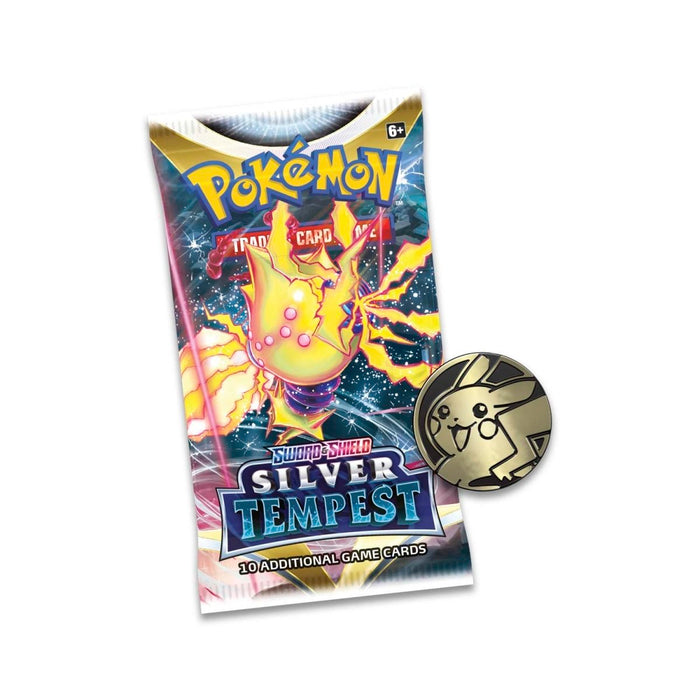 Pokemon TCG: Sword & Shield - Silver Tempest 3 Booster Packs, Coin & Manaphy Promo Card