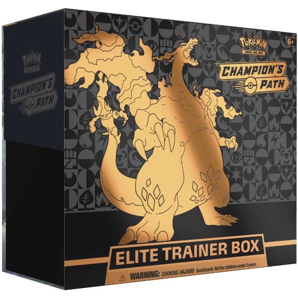 Pokémon TCG: Champion's Path Elite Trainer Box - Charizard V [Card Game, 2 Players]
