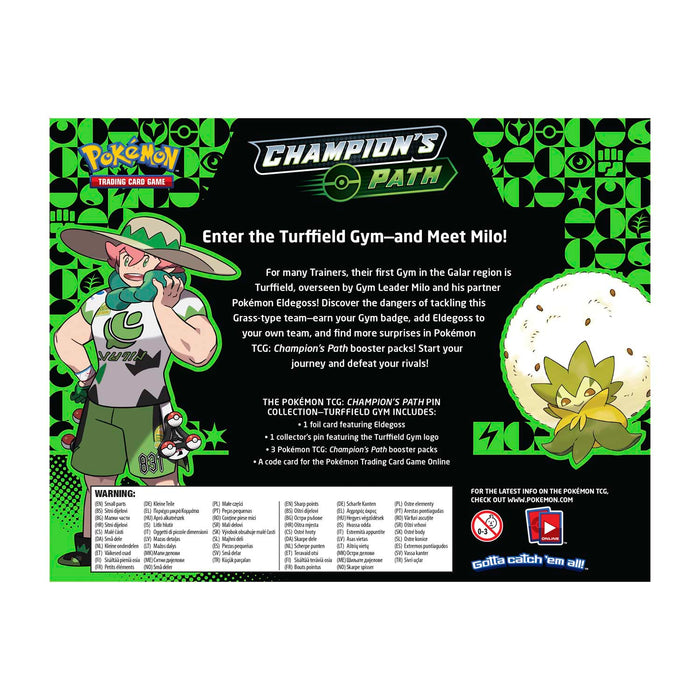 Pokemon TCG Champion's Path: Pin Collection Box - Turfield/Hulbury/Motostoke [Card Game, 2 Players]