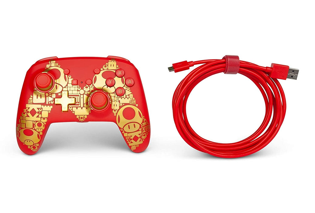 PowerA Enhanced Wired Controller for Nintendo Switch - Golden M [Nintendo Switch Accessory]
