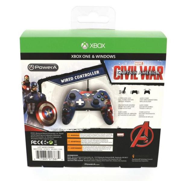 PowerA Xbox One Wired Controller - Captain America: Civil War [Xbox One Accessory]