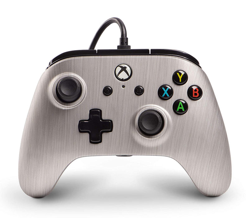 PowerA Xbox One Enhanced Wired Controller - Brushed Aluminum [Xbox One Accessory]