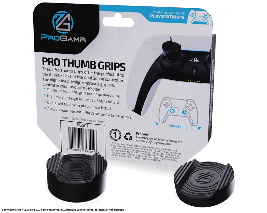 ProGAMR Performance Thumb Grips for PlayStation 5 Dual Sense Controller [PlayStation 5 Accessory]