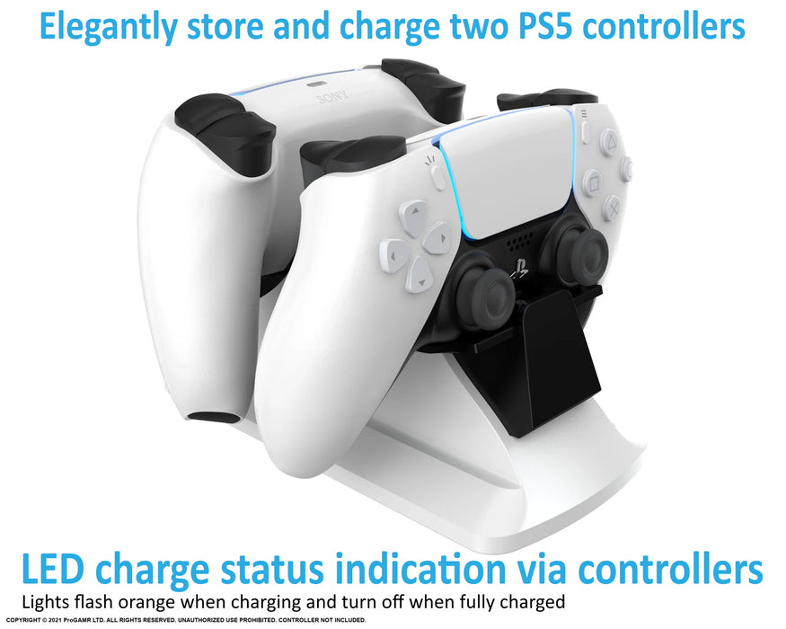 ProGAMR PlayStation 5 Dual Sense Controller Charge Station [PlayStation 5 Accessory]