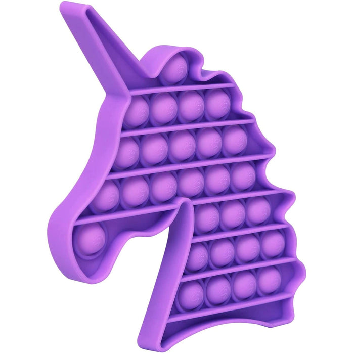 Purple Unicorn Push Pop Bubble Fidget Toy [Toys, Ages 3+]