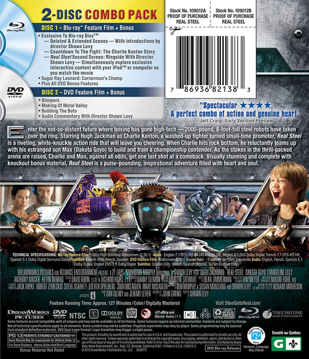 Real Steel [Blu-ray + DVD]
