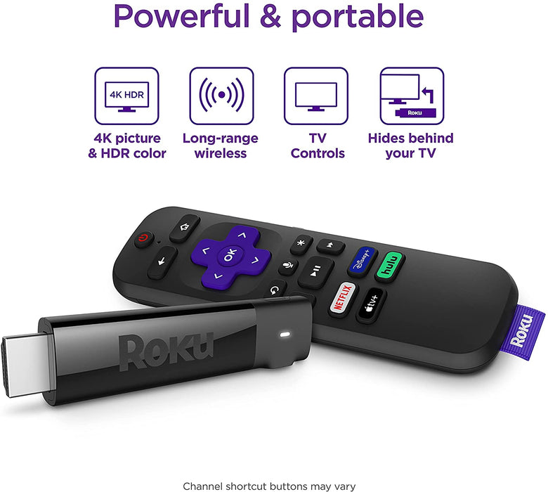 Roku Streaming Stick+ - HD/4K/HDR Streaming Device with Long-range Wireless and Roku Voice Remote with TV Controls - 3810R [Electronics]