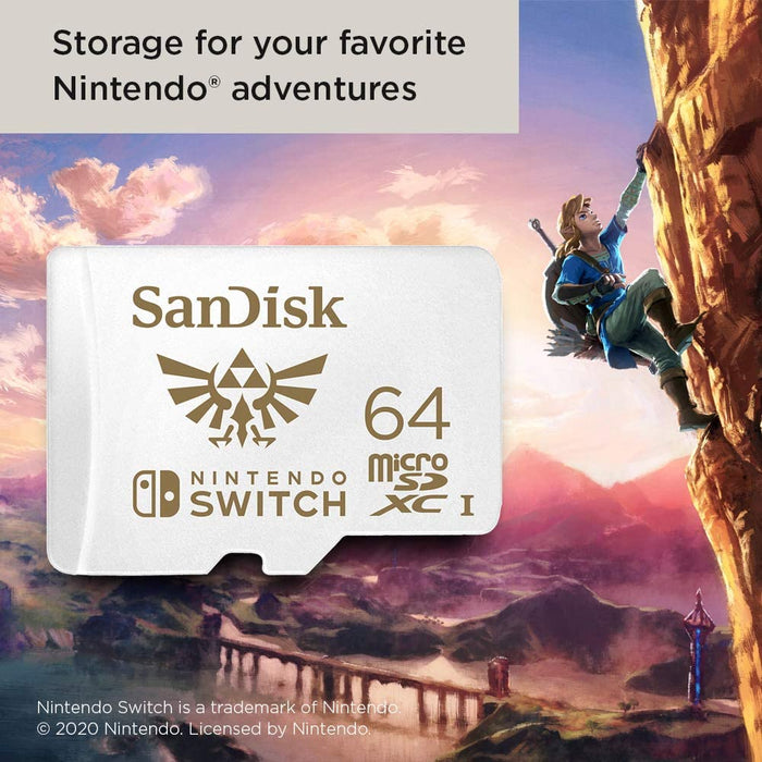 SanDisk 64GB MicroSDXC Memory Card [Nintendo Switch Accessory]