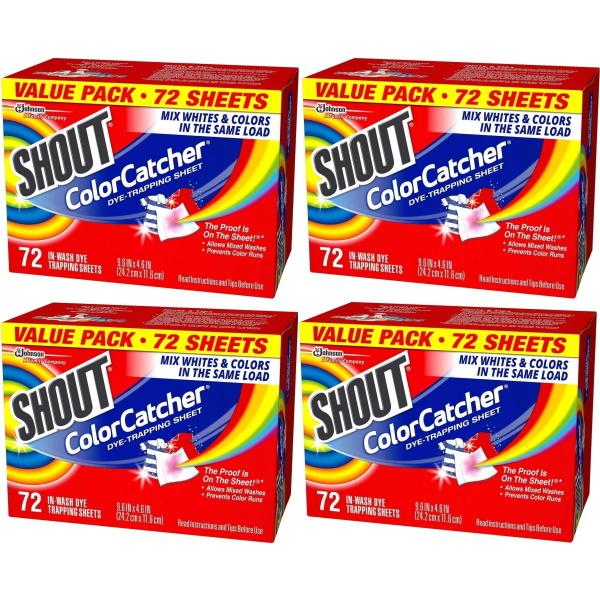 Brand New Shout Color Catcher Dye-Trapping Sheets 72 Sheets (Box Damage)
