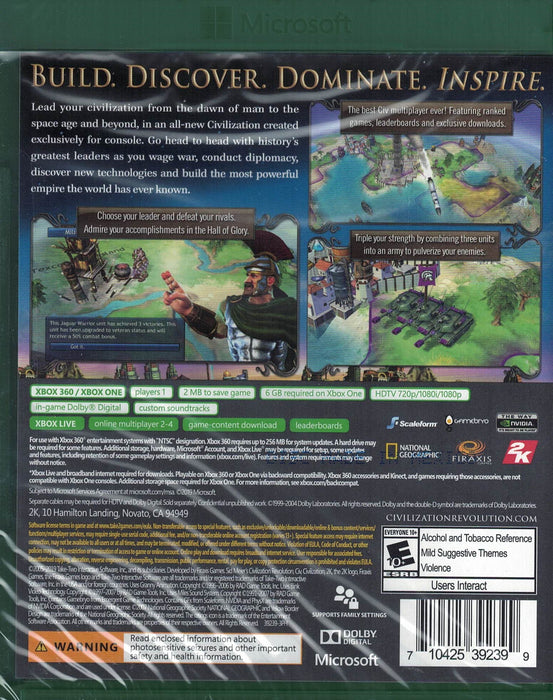 Sid Meier's Civilization Revolution [Xbox 360]