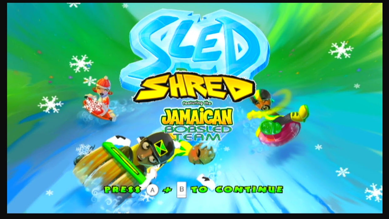 Sled Shred featuring the Jamaican Bobsled Team [Nintendo Wii]