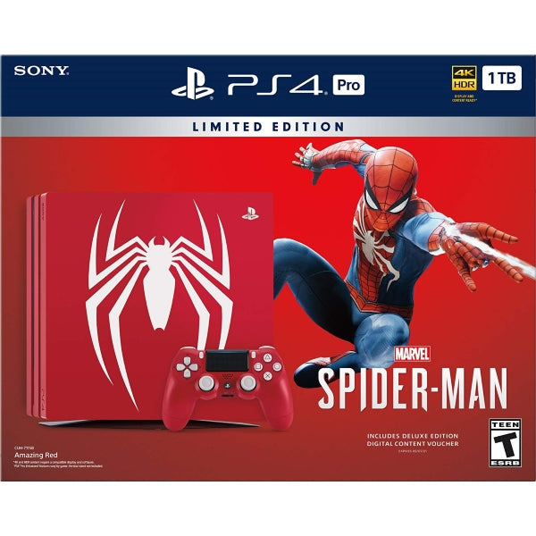 For tidlig Komedieserie Syndicate PlayStation 4 Pro Console - Limited Edition Amazing Red Marvel's Spide —  MyShopville