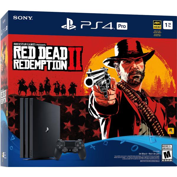 Sony PlayStation 4 Pro Console - Red Dead Redemption 2 Bundle - 1TB [PlayStation 4 System]