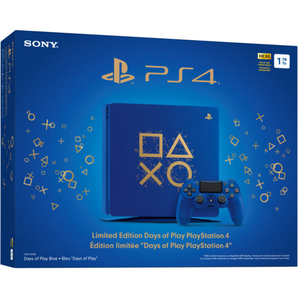Sony PlayStation 4 Slim Console - Days of Play Limited Edition Bundle —