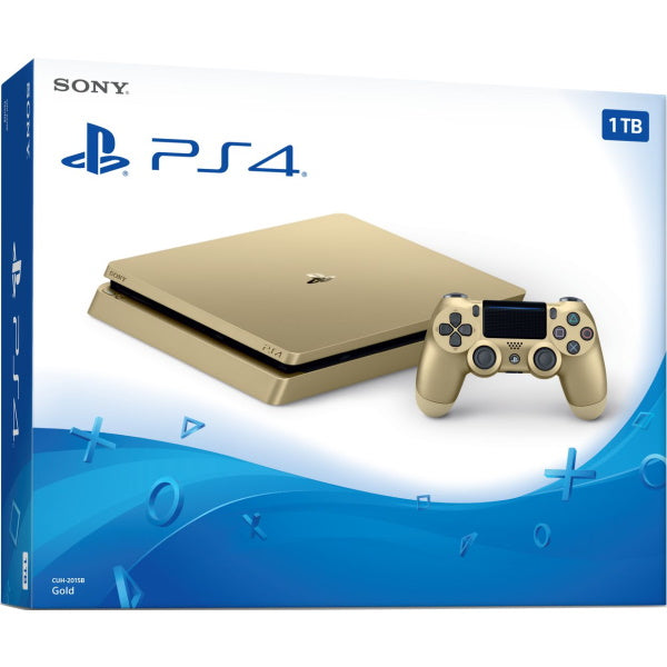 PlayStation Slim Console - Limited Edition Gold - 1TB [PlayStation 4 MyShopville