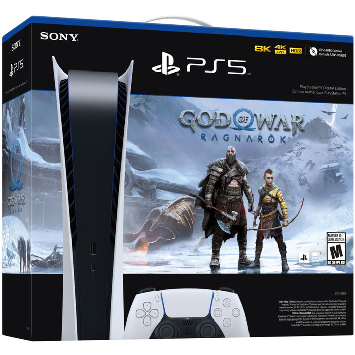 Sony PlayStation 5 Console - Digital Edition - God of War: Ragnarok Bundle [PlayStation 5 System]