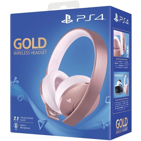 PlayStation Gold Wireless Headset - Rose Gold [PlayStation 4 Accessory]