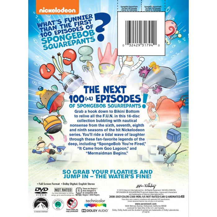 SpongeBob SquarePants: The Next 100 Episodes - Seasons 6-9 [DVD Box Set]
