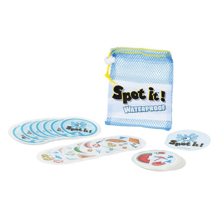 Spot It! Waterproof [Card Game, 2-8 Players, Ages 7+]