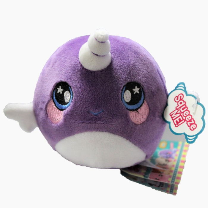 Squeezamals Scented Plush - Nellie the Narwhal [Toys, Ages 4+]