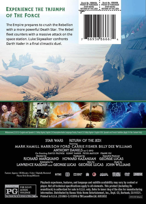 Star Wars: Episode VI - Return of the Jedi [DVD]