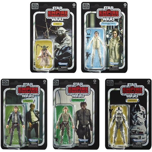 Star Wars: The Black Series - The Empire Strikes Back 40th Anniversary 6-Inch Collectible Action Figures - Set of 5 [Toys, Ages 4+]