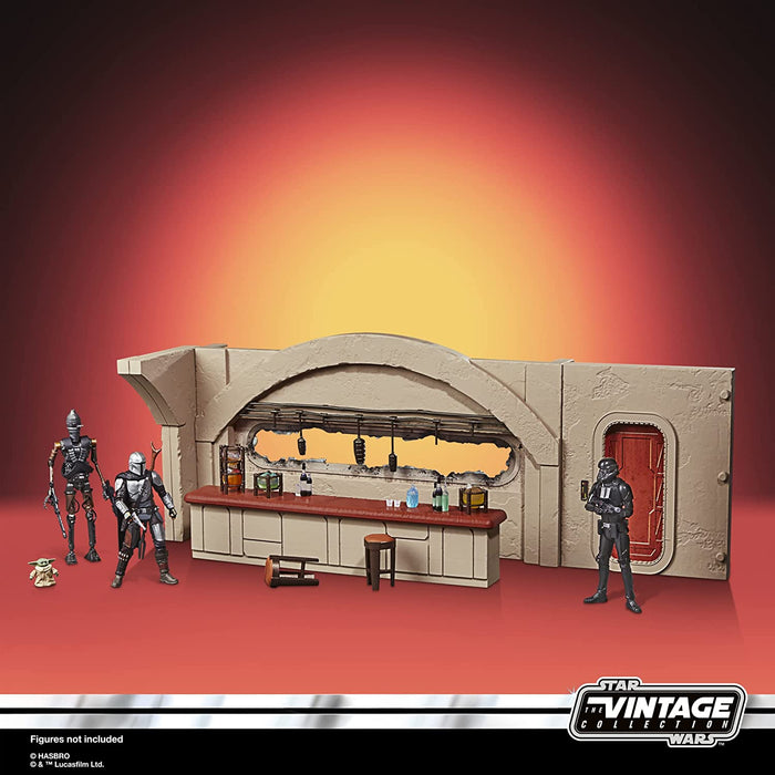 Star Wars: The Vintage Collection - The Mandalorian Nevarro Cantina 3.75 Inch Playset + Imperial Death Trooper (Nevarro) Action Figure [Toys, Ages 4+]