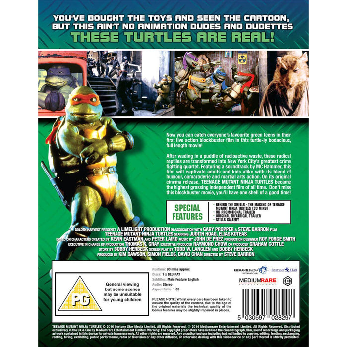 Teenage Mutant Ninja Turtles: The Original Movie - Limited Edition SteelBook [Blu-ray]