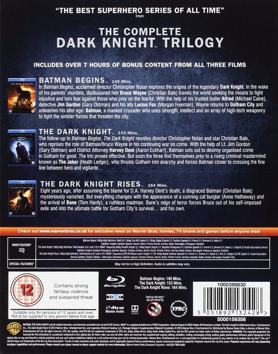 The Dark Knight Trilogy [Blu-Ray Box Set]
