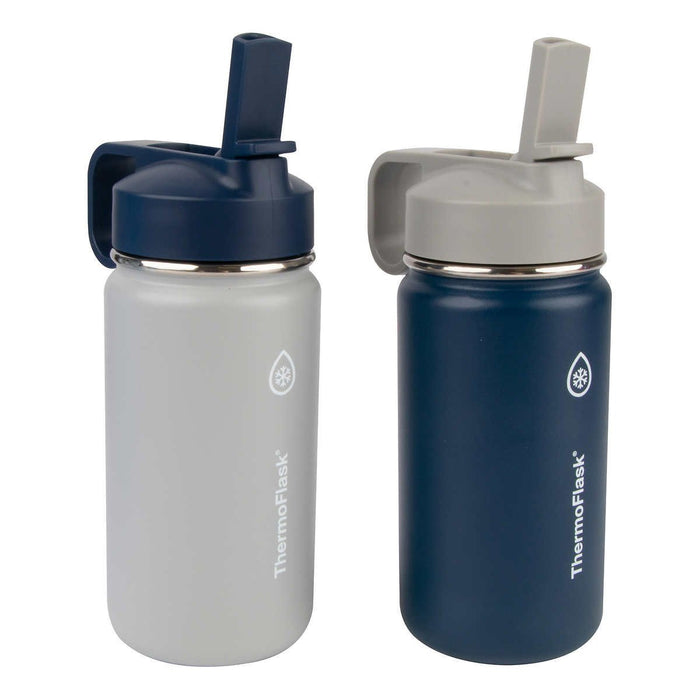 ThermoFlask Kids Stainless Steel Insulated Water Bottles - 2-Pack - 414 mL / 14 oz [House & Home]