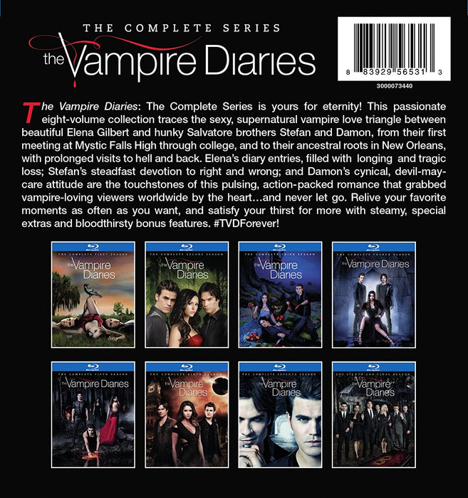 The Vampire Diaries: The Complete Series - Seasons 1-8 [Blu-Ray Box Set]