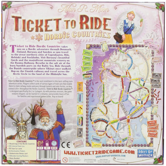 Ticket to Ride: Nordic Countries [Board Game, 2-3 Players]