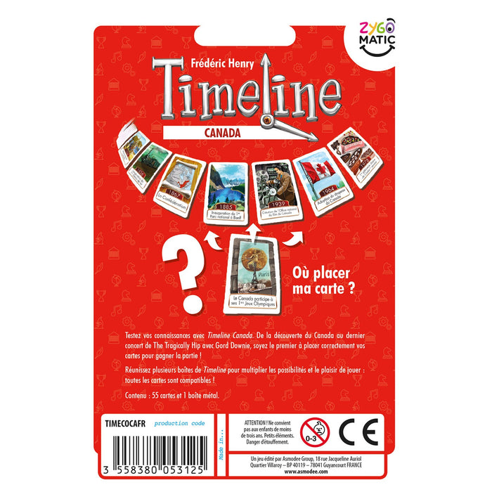 Timeline: Canada [Card Game, 2-6 Players]