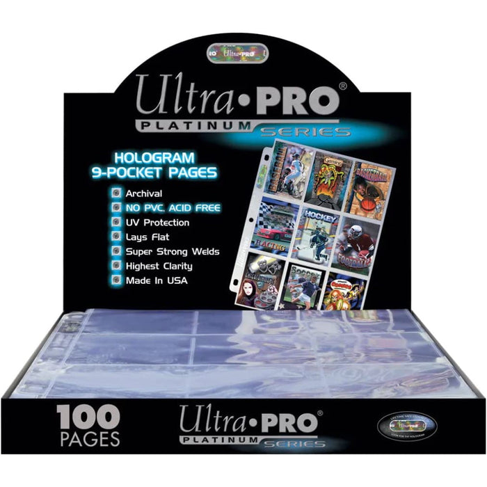 Ultra Pro Platinum Series 9 Pocket Pages of Card Sleeves - 100 Count [Card Game Accessory]