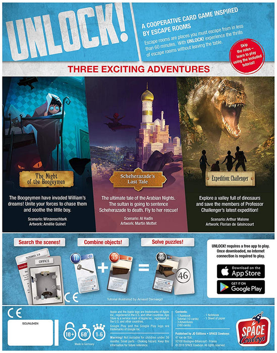 Unlock! Exotic Adventures [Card Game, 1-6 Players, Ages 10+]