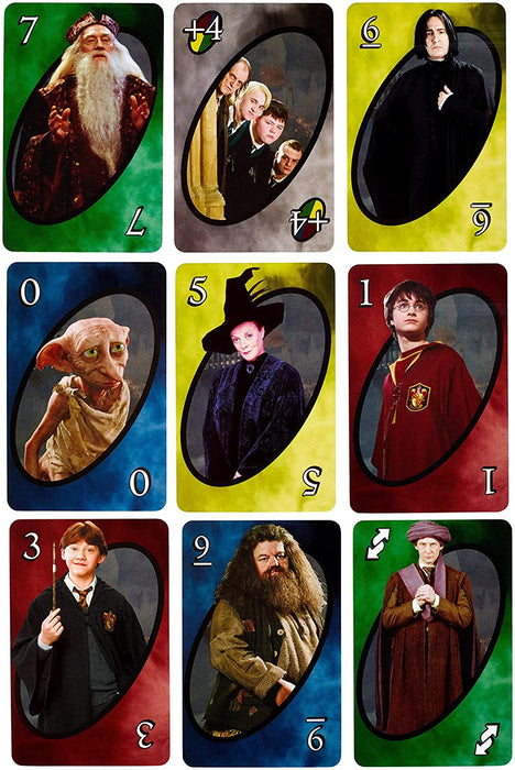 Uno: Harry Potter Edition [Card Game, 2-10 Players, Ages 7+]