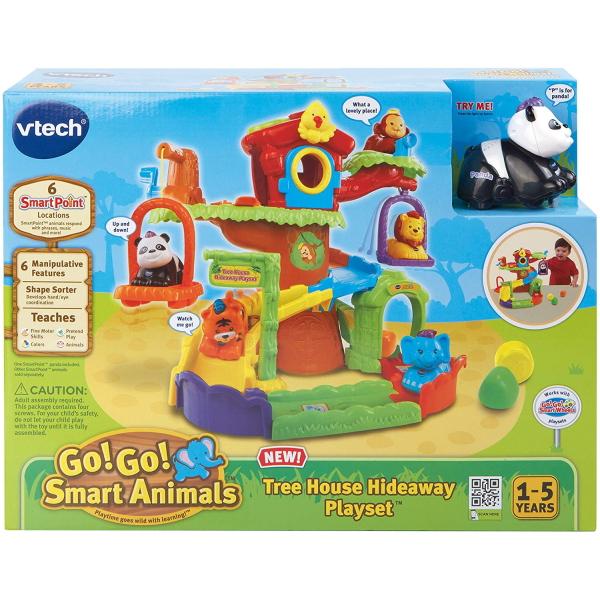 VTech Go! Go! Smart Animals: Tree House Hideaway Playset [Toys, Ages 1-5]