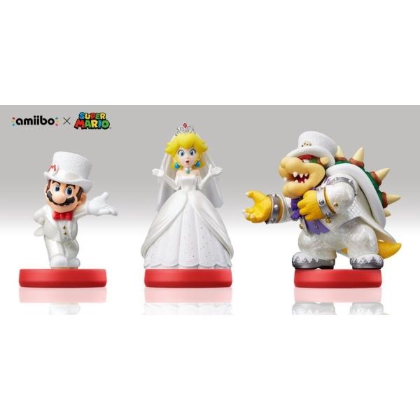 Wedding Outfit Mario + Peach + Bowser Amiibo 3-Pack - Super Mario Odyssey Series [Nintendo Accessory]