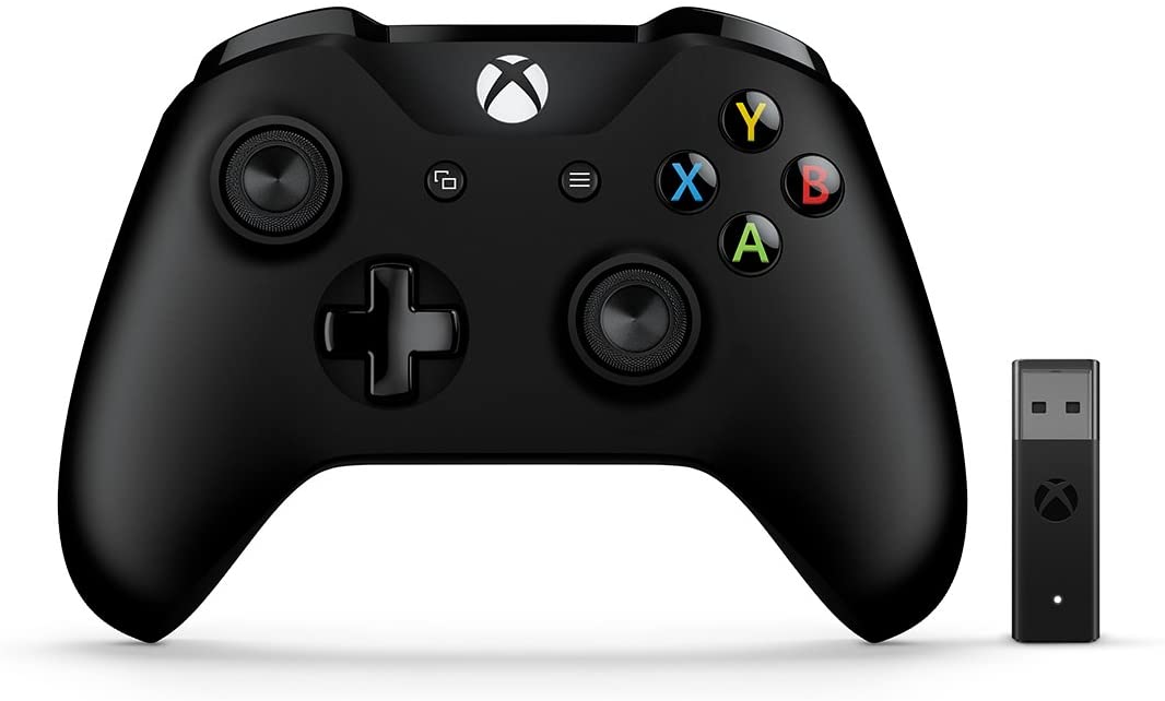Xbox One Wireless Controller + Wireless Adapter for Windows - Black [Xbox One Accessory]