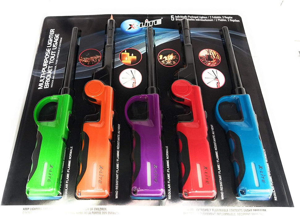 X-Lite Multi-Purpose Lighters - Pack of 5 [House & Home]