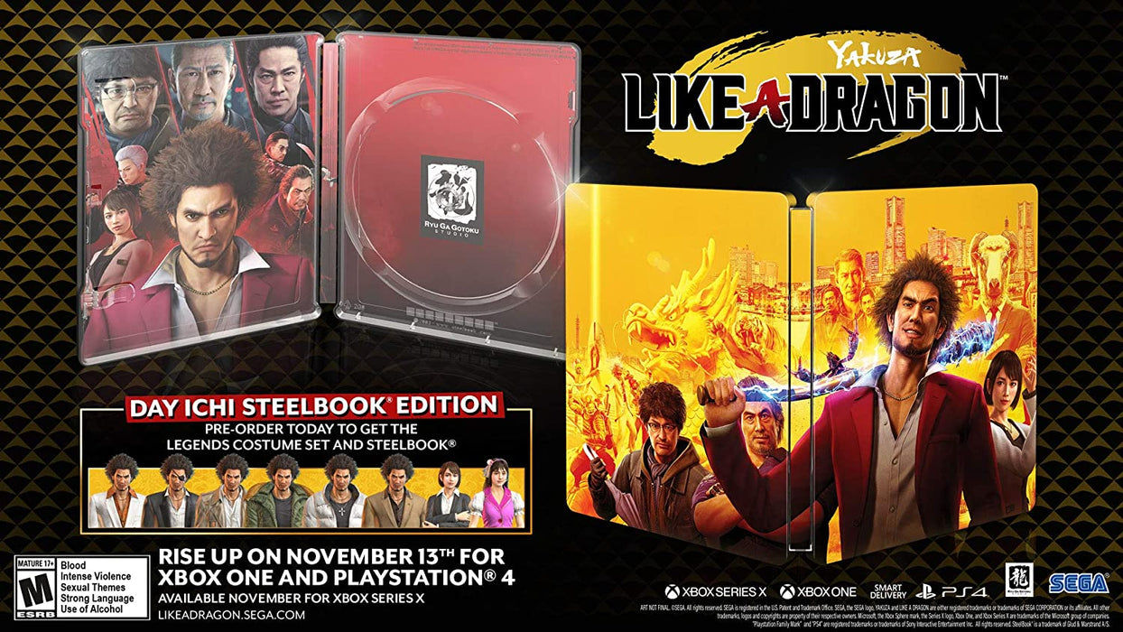 Yakuza: Like a Dragon - Day Ichi SteelBook Edition [PlayStation 4]