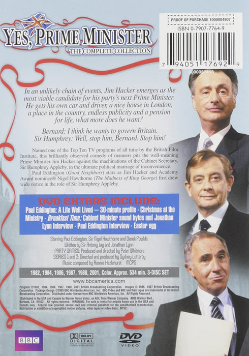 Yes, Prime Minister: The Complete Collection - Seasons 1-3 [DVD Box Set]