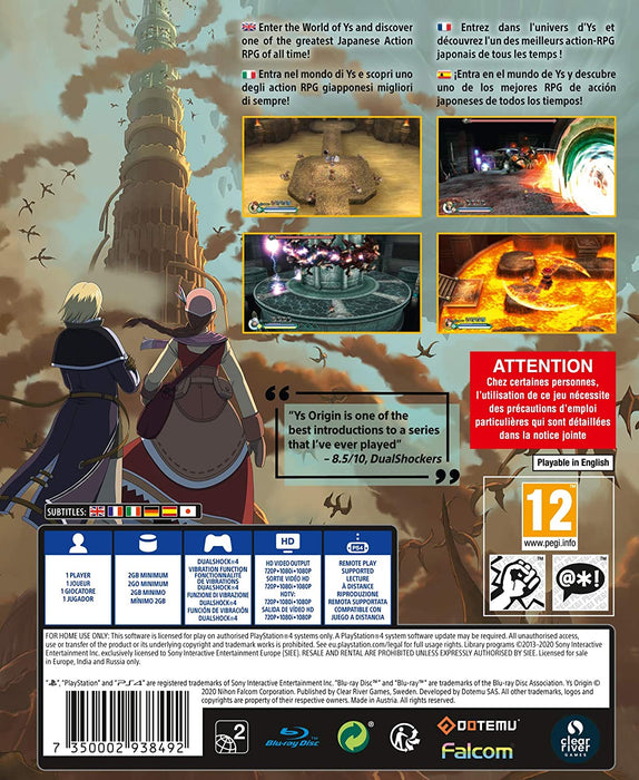 Ys Origin [PlayStation 4]