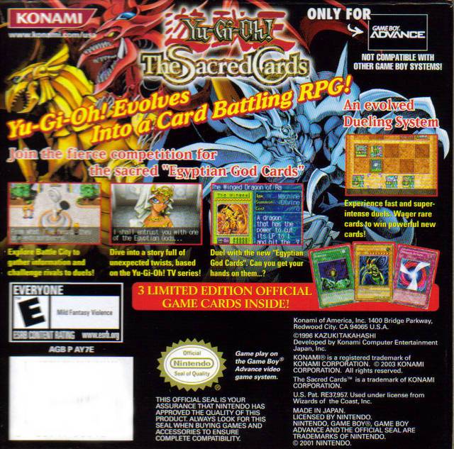 Yu-Gi-Oh! The Sacred Cards [GameBoy Advance]