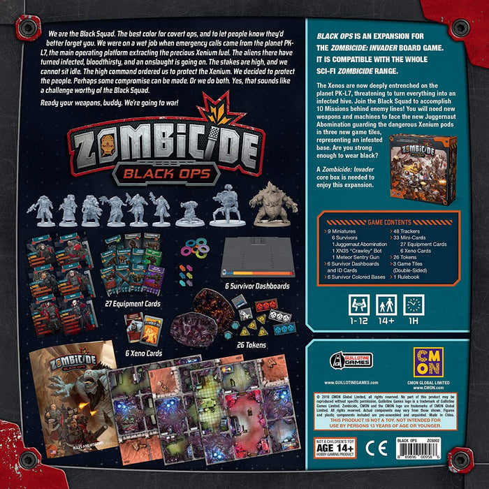 Zombicide: Black Ops [Board Game, 1-12 Players]