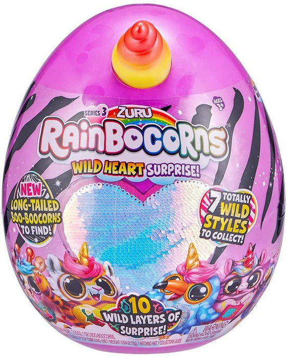 ZURU Rainbocorns Wild Heart Surprise Series 3 Mystery Egg [Toys, Ages 3+]